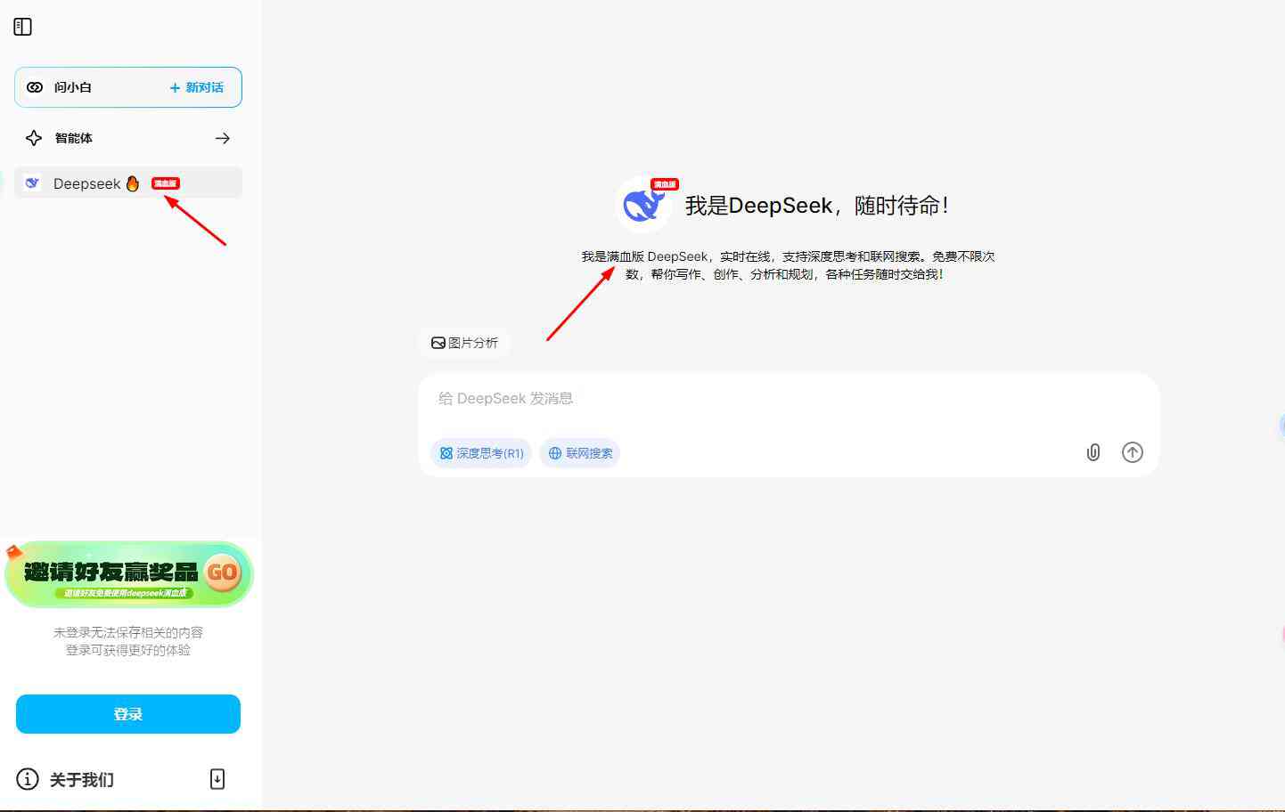 问小白-DeepSeek-R1满血版