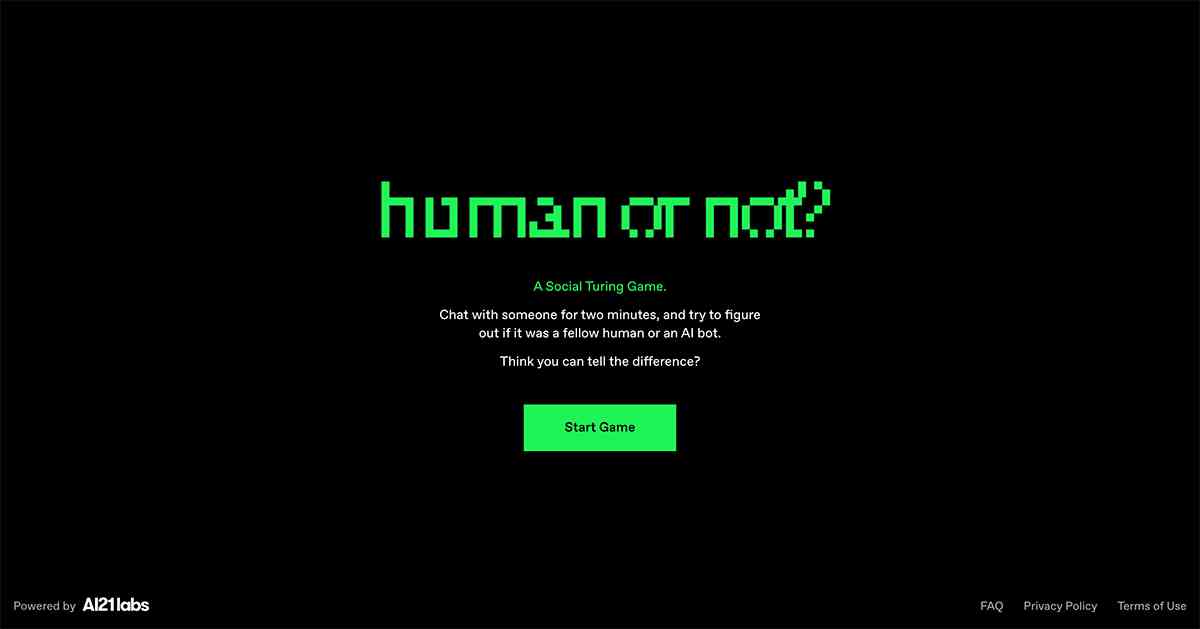 Human or Not?