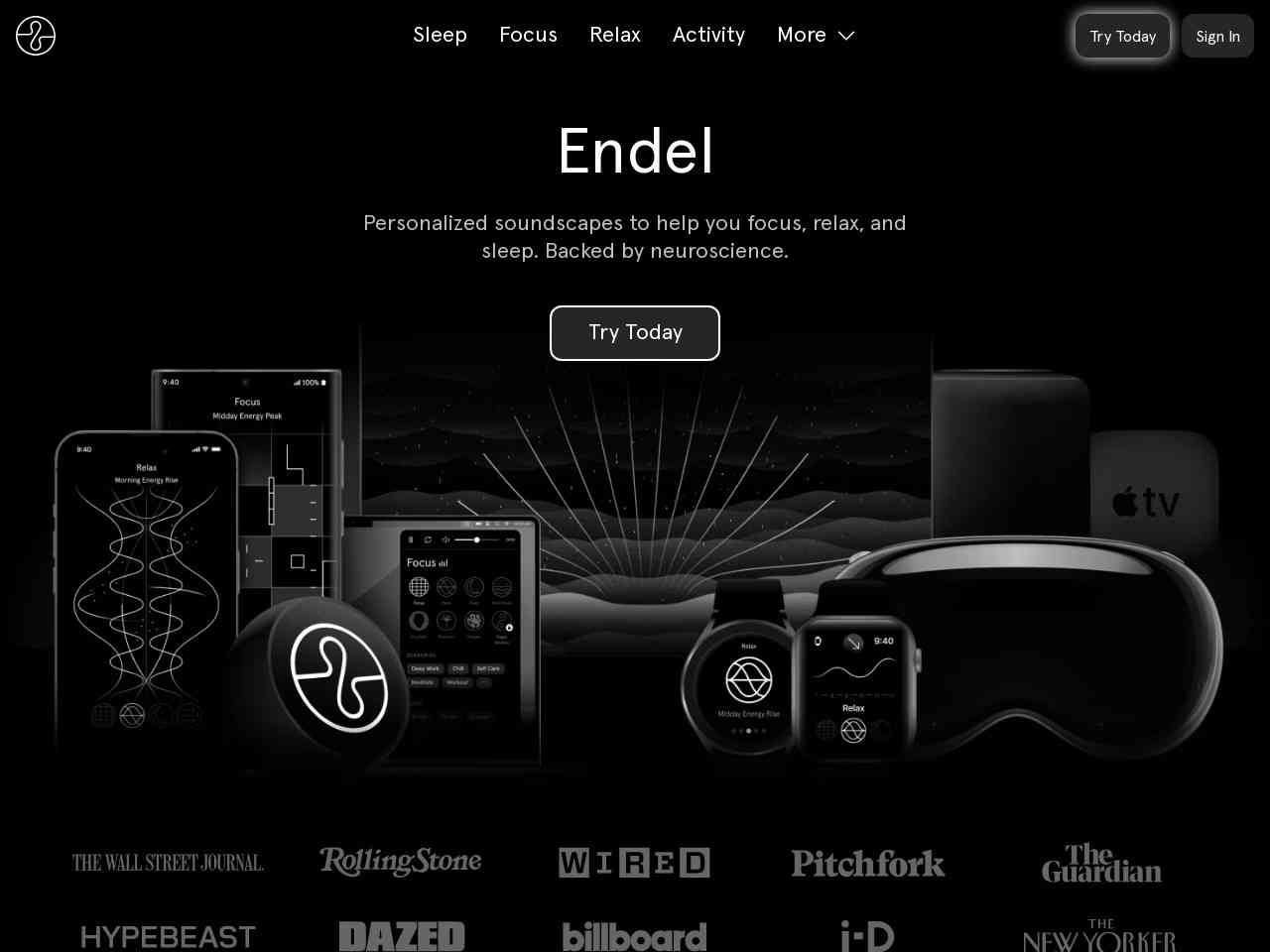 Endel.io截图