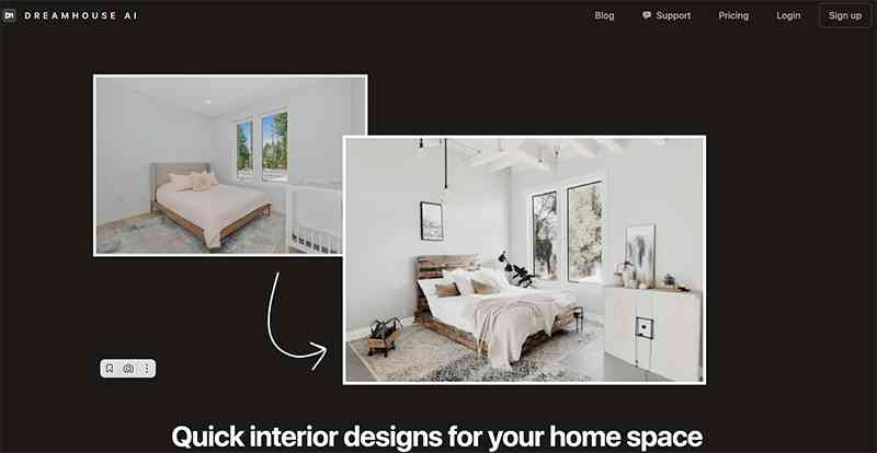 Dreamhouse AI 界面展示 - AI室内设计快速生成装修效果图