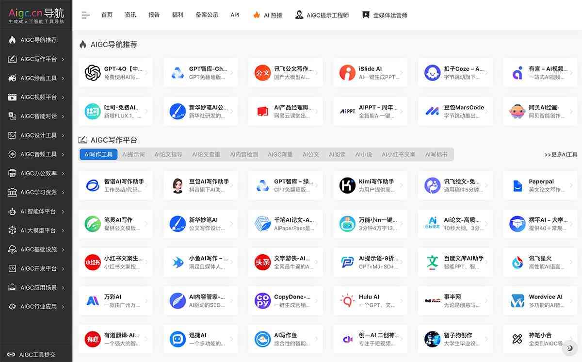AIGC工具导航