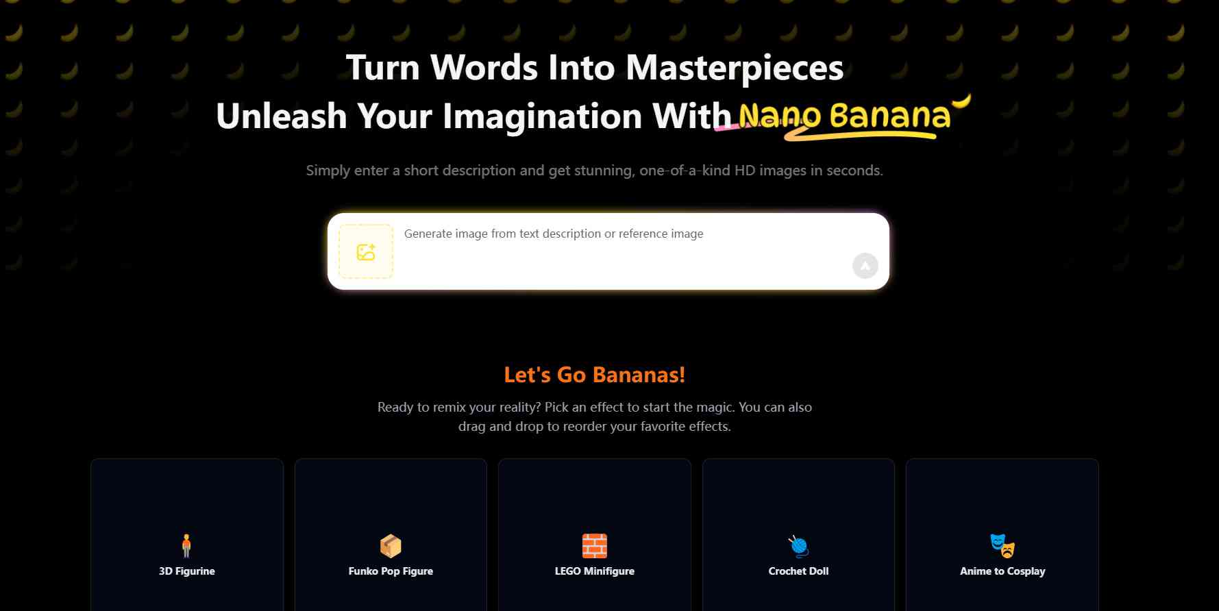 免费Nano Banana Free 界面演示