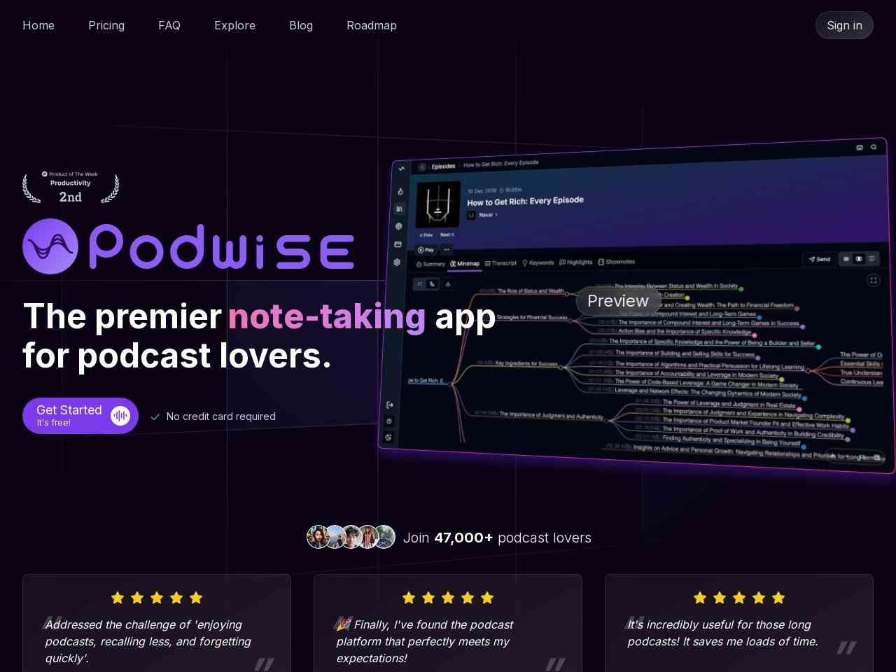 Podwise截图