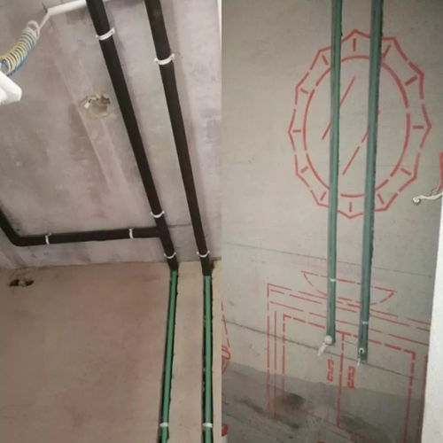 金基公寓泥木验收时，无水电走向标识